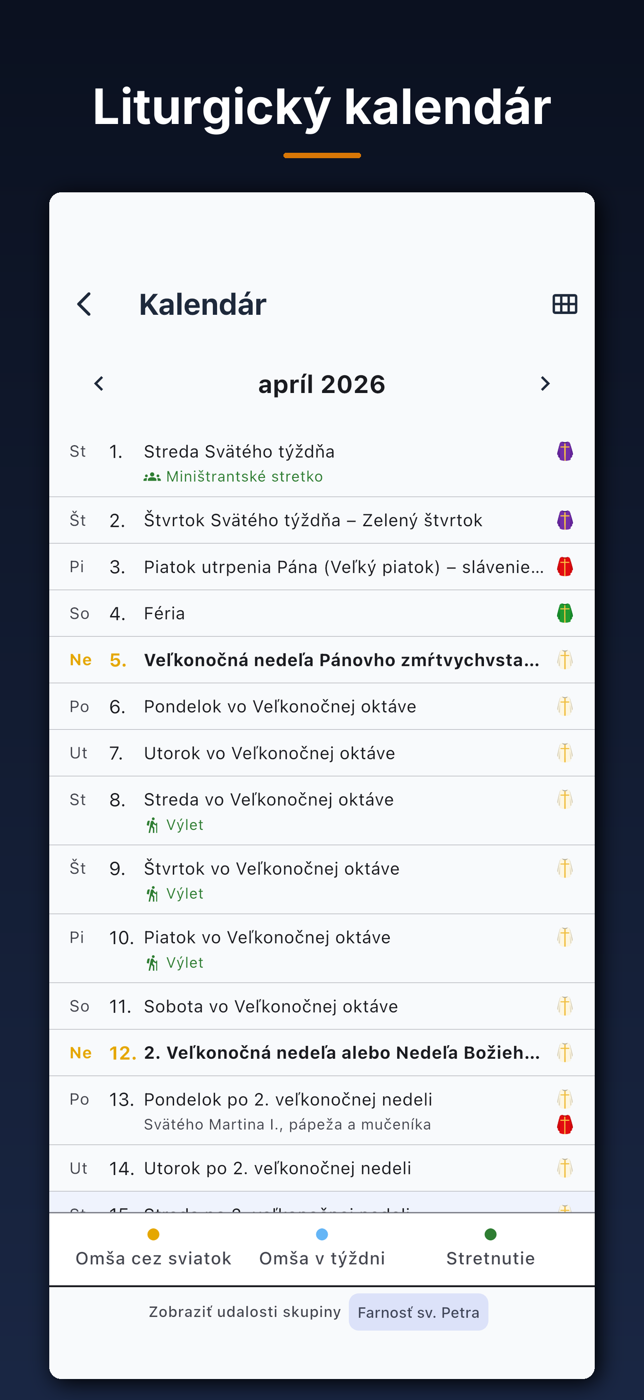 Liturgický kalendár